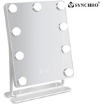 Synchro КОЗМЕТИЧНО LED ОГЛЕДАЛО SYNCHRO HOLLYWOOD 34x38 (3800132517233)
