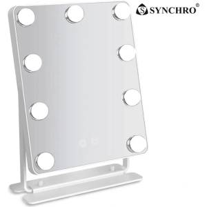 Synchro КОЗМЕТИЧНО LED ОГЛЕДАЛО SYNCHRO HOLLYWOOD 34x38 (3800132517233)