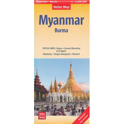 mapa Myanmar Burma 1:1,5 mil.