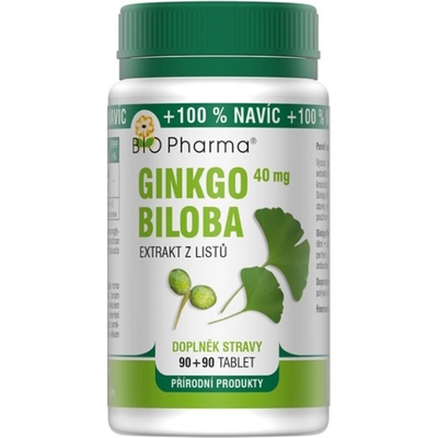 Bio-Pharma Ginkgo Biloba 40 mg 90 + 90 tablet