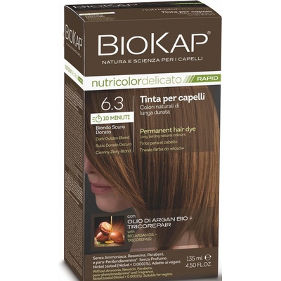 Biokap Nutricolor Delicato Rapid 6.30 tmavá blond zlatá 135 ml