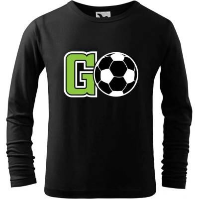 Dobrý triko Dětské bavlněné triko Fotbal GO Černá