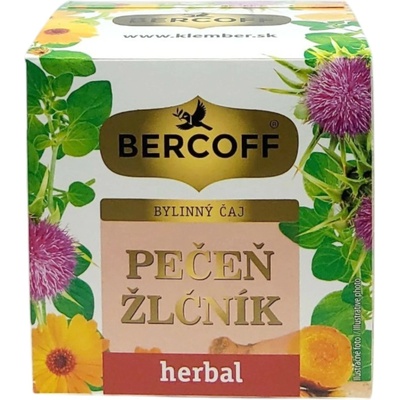 Bercoff Herbal Pečeň žlčník bylinný čaj 10 x 1,5 g