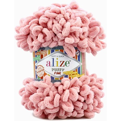 Alize příze Puffy Fine 161 Jemná starorůžová