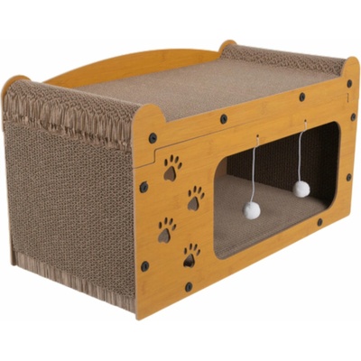 Purlov Škrabadlo dvoupatrový dům 29 x 55 x 29 cm – Zboží Dáma