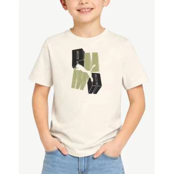 PUMA Essentials Graphic Tee Beige