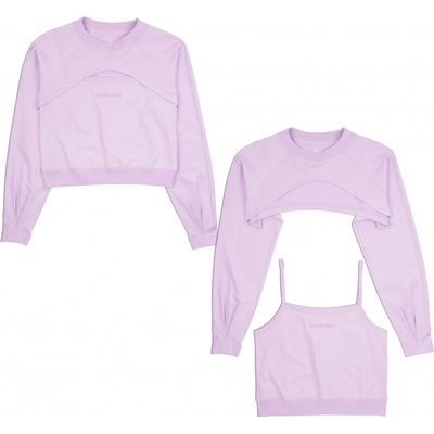 converse SATIN JERSEY CUT OUT TOP
