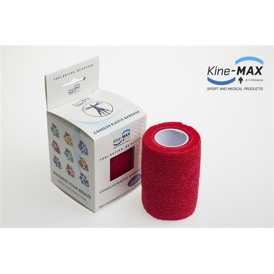 KineMAX Cohesive elast. samofix. červená 7,5 cm x 4,5 m