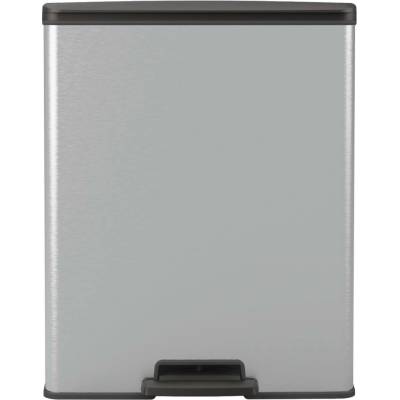 Curver Deco BIN 65L Odpadkový koš 48,6 x 31,6 x 61,5 cm stříbrný 01128-C70
