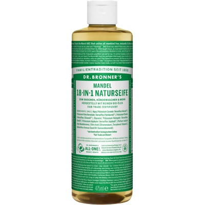 Dr. Bronner's 18in1 Натурален сапун - Бадеми - 475 мл