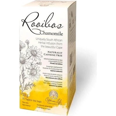 OptimLife Organics Čaj Rooibos s Heřmánkem 20 x 2,5 g