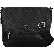 Stylová dámská koženková crossbody kabelka Katerina černá
