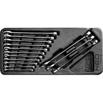 NEO tools sada klíčů očko-plochých 6-19mm 14dílná do vozíku 84-234
