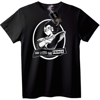 NOONEBRAND Тениска Вегета Бог Да Пази Принца - S, Black