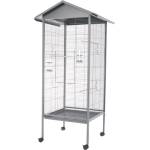 INTER-ZOO Pet Products Клетка за птици Velio 78 x 75 x 165 cm СИВА
