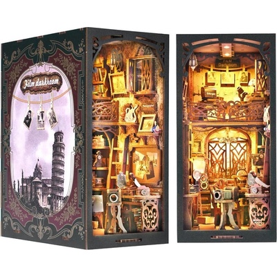 2Kids Toys 3D skladačka Zarážka na knihy Miniatúra domčeka Brloh fotografa