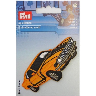 PRYM Nášivka starožitná auto, nažehľovacie, žltá