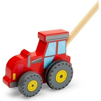 Bigjigs Toys Дървена играчка за бутане - Трактор - Bigjigs (38042)