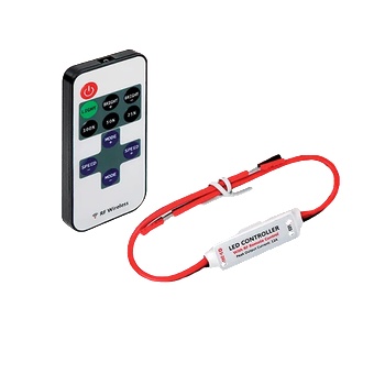 ELMARK Rf МИНИ КОНТРОЛЕР ЗА 1-ЦВЕТНА led ЛЕНТА 5a 5-24vdc (99leddimmer1)