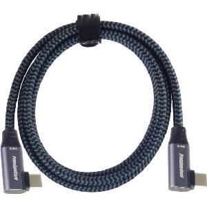 PremiumCord USB-C to USB-C Double Angled 100W Braided 3 m USB кабел (KU31CJ3)