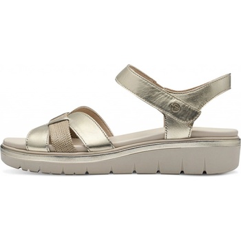 Tamaris 1-28239-42-933 Dámské sandály na klínku zlaté