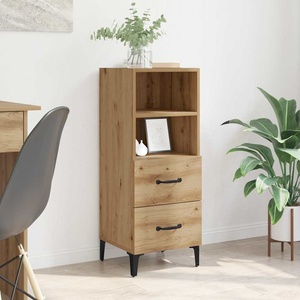 vidaXL Служебен шкаф дъб артизан 34 x 34.5 x 90 см Инженерна дървесина (880953)