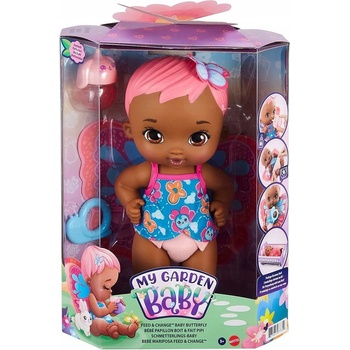 Mattel My Garden Baby krmení a přebalování růžová