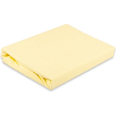 B.E.S. Prostěradlo mako bavlna jersey vanilka 200x220