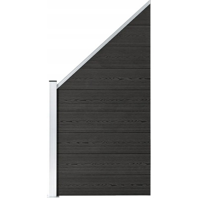 ZBXL Plotový dílec WPC 95 x (105–180) cm šedý