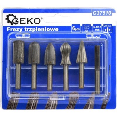 Stopkové frézy, sada 6ks 6-12,7mm GEKO