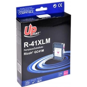 Compatible Мастило гел UPRINT GC41M, RICOH, 36ml, 2500 копия, 405763, Magenta (7130)