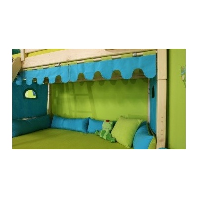 Domestav Textílie vlnky tyrkysová – Hledejceny.cz