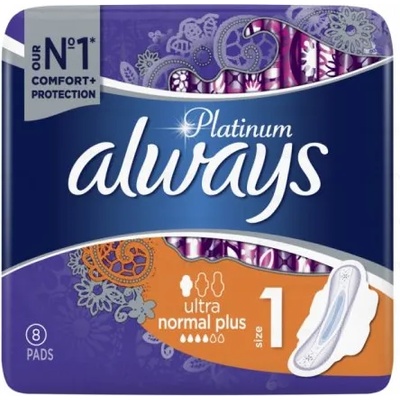 Always Platinum Ultra Normal+ Дамски превръзки 8 броя