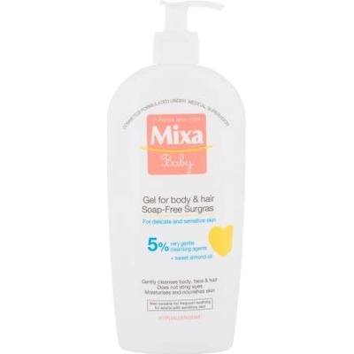 Mixa Baby подхранващ душ гел и шампоан за бебета и деца 400 ml