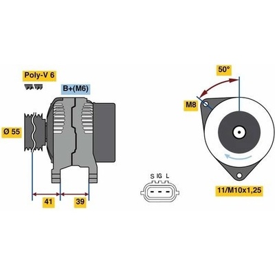 Alternátor BOSCH 0 986 049 490