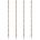 TRUEBRANDS VISKI Коктейлни сламки Bamboo Copper - 4бр (VISKI-7946)