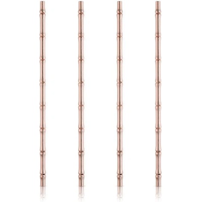 TRUEBRANDS VISKI Коктейлни сламки Bamboo Copper - 4бр (VISKI-7946)