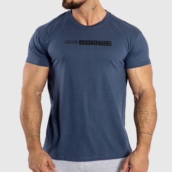 Iron Aesthetics Pánske fitness tričko Gym modré