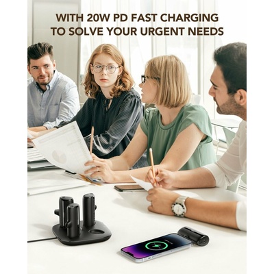 Veger 20000 mAh 4 x 5000 mAh Pogo čierna