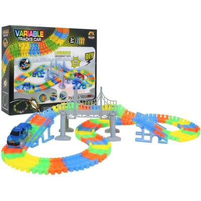 RKToys Svítící autodráha VARIABLE 165 dílů