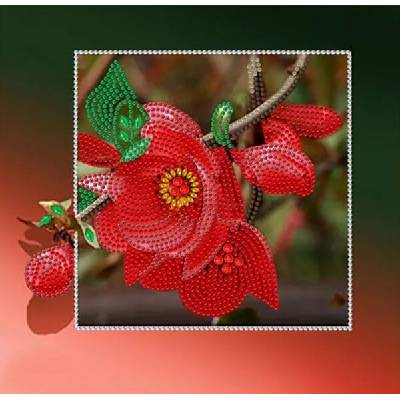 Червена роза 24/34 см