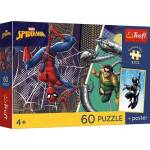 Trefl - Puzzle Spiderman: Superhero Day + poster - 40 - 99 piese