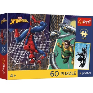 Trefl - Puzzle Spiderman: Superhero Day + poster - 40 - 99 piese