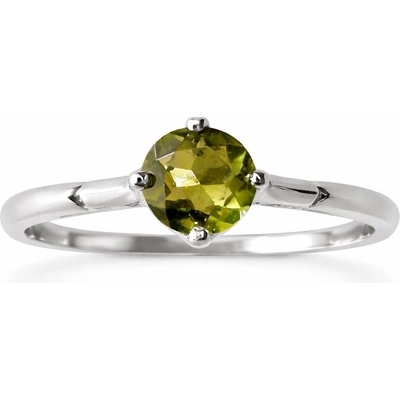 Vltavín Moldavite Stříbrný prsten s vltavínem P30 0163