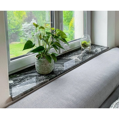 TONE OF STONE Vnitřní kamenný mramorový parapet - Mramor Arabescato Grigio lesk, 2500x300x20 mm – Zboží Mobilmania