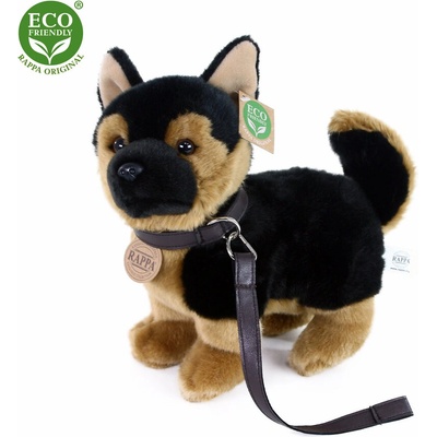 Rappa Плюшено стоящо Куче Немска овчарка с каишка 23 см. - серия Еко приятели - Rappa (204423)