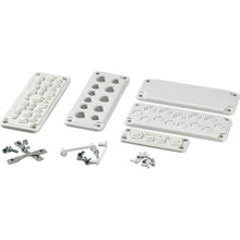 Fibox MB 10861 SET destička pro kabelové průchodky s výkrojem polykarbonát šedobílá (RAL 7035) 1 ks