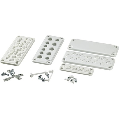 Fibox MB 10861 SET destička pro kabelové průchodky s výkrojem polykarbonát šedobílá (RAL 7035) 1 ks