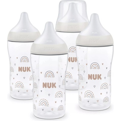 Nuk Комплект шишета NUK - Perfect Match, PP, 260 ml, 4 броя, дъга (10225349)