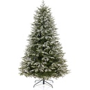 AmeliaHome Umelý vianočný stromček zasnežený smrek Richard 150cm